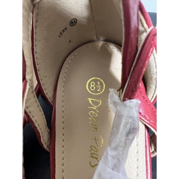 DREAM PAIRS Women's Low Stilettos Heel Sandals Ankle Strap Size 8.5 - Picture 8 of 11